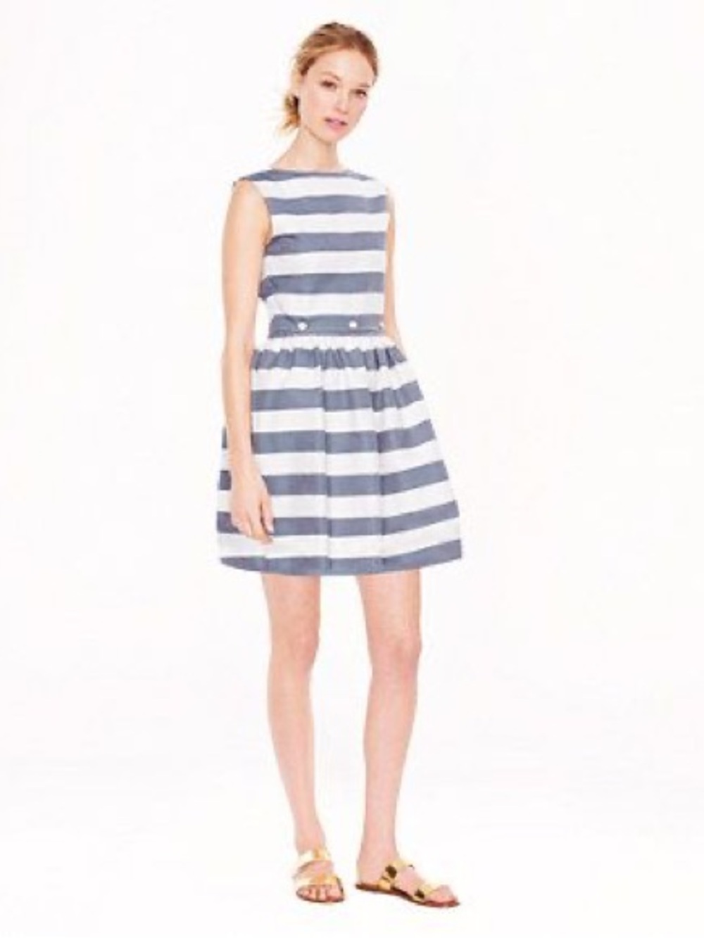 NWT MAISON KITSUNE Bali Stripe Cotton Dress